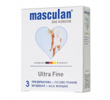 Особо тонкие презервативы Masculan Ultra Fine - 3 шт.