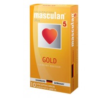 Презервативы Masculan Gold с ароматом ванили - 10 шт.