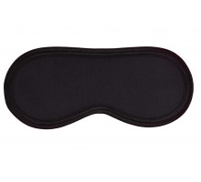 Черная маска на глаза на тонких резинках