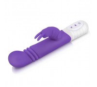 Фиолетовый массажер для G-точки Slim Shaft thrusting G-spot Rabbit - 23 см.