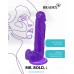 Фиолетовый реалистичный фаллоимитатор Mr. Bold L - 18,5 см.