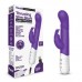 Фиолетовый массажер для G-точки Slim Shaft thrusting G-spot Rabbit - 23 см.