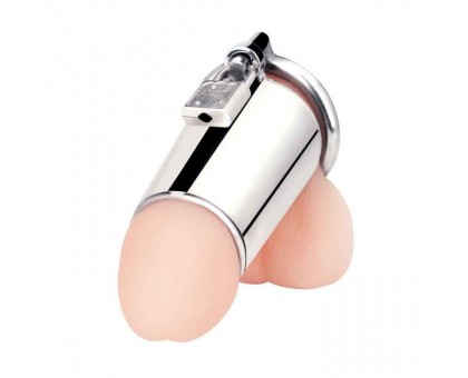 Серебристая сплошная клетка для фаллоса Ultimate Cock Tease Cage