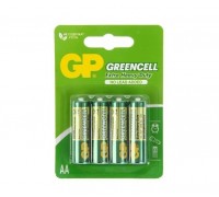 Батарейки солевые GP GreenCell AA/R6G - 4 шт.