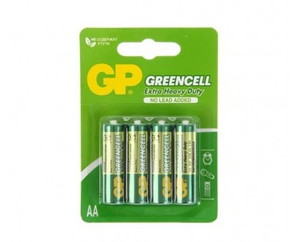 Батарейки солевые GP GreenCell AA/R6G - 4 шт.