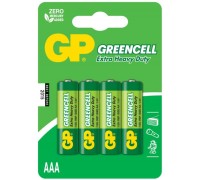 Батарейки солевые GP GreenCell AAA/R03G - 4 шт.