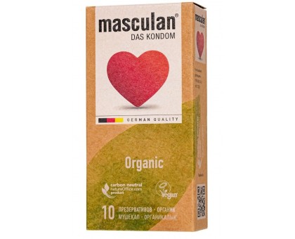 Экологически чистые презервативы Masculan Organic - 10 шт.