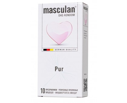 Супертонкие презервативы Masculan Pur - 10 шт.