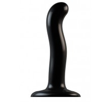 Черный фаллоимитатор-насадка Strap-On-Me P&G spot Dildo size S - 16,4 см.