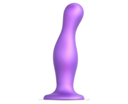 Фиолетовая насадка Strap-On-Me Dildo Plug Curvy size L