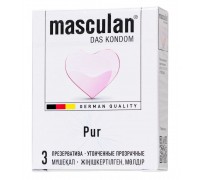 Супертонкие презервативы Masculan Pur - 3 шт.