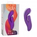 Фиолетовый вибратор-кролик Stella Liquid Silicone Dual Pleaser - 17,25 см.