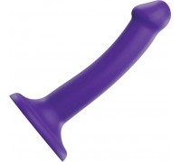 Фиолетовый фаллоимитатор-насадка Strap-On-Me Dildo Dual Density size S - 17 см.