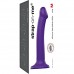 Фиолетовый фаллоимитатор-насадка Strap-On-Me Dildo Dual Density size M - 18 см.