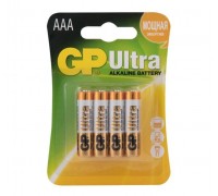 Батарейки алкалиновые GP Ultra Alkaline 24А AАA/LR03 - 4 шт.