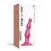 Розовая насадка Strap-On-Me Dildo Plug Beads size S