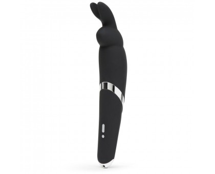 Черный вибратор Rabbit Rechargeable Wand Vibrator - 26,7 см.