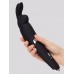 Черный вибратор Rabbit Rechargeable Wand Vibrator - 26,7 см.