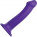 Фиолетовый фаллоимитатор-насадка Strap-On-Me Dildo Dual Density size L - 19 см.