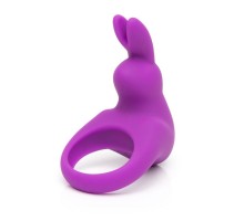 Фиолетовое эрекционное виброкольцо Happy Rabbit Rechargeable Rabbit Cock Ring