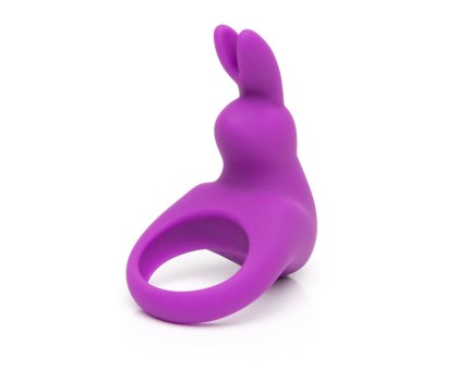 Фиолетовое эрекционное виброкольцо Happy Rabbit Rechargeable Rabbit Cock Ring