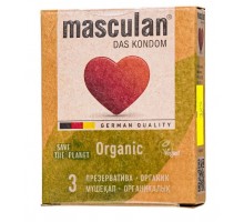 Экологически чистые презервативы Masculan Organic - 3 шт.