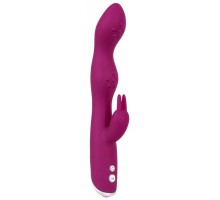 Фиолетовый вибратор A & G-Spot Rabbit Vibrator для стимуляции зон G и A - 23,6 см.