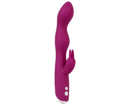 Фиолетовый вибратор A & G-Spot Rabbit Vibrator для стимуляции зон G и A - 23,6 см.