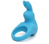 Голубое эрекционное виброкольцо Happy Rabbit Rechargeable Rabbit Cock Ring