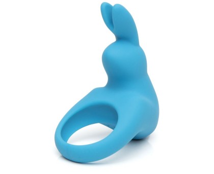 Голубое эрекционное виброкольцо Happy Rabbit Rechargeable Rabbit Cock Ring