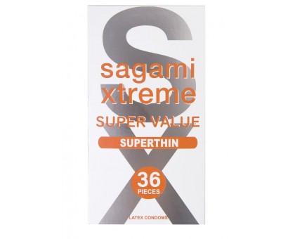 Ультратонкие презервативы Sagami Xtreme Superthin - 36 шт.