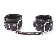 Кожаные двухслойные оковы с регулируемыми ремешками