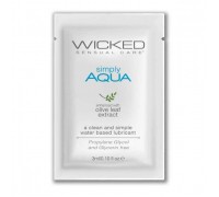 Легкий лубрикант на водной основе Wicked Simply AQUA - 3 мл.