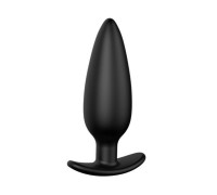 Черная анальная пробка №07 Self Penetrating Butt Plug - 12 см.