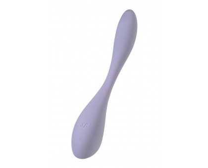 Сиреневый гибкий вибратор Satisfyer G-Spot Flex 5+ - 19,6 см.