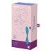 Синий гибкий вибратор Satisfyer G-Spot Flex 1 - 19,5 см.