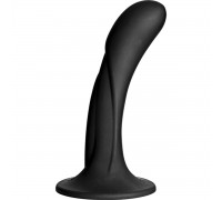 Черная изогнутая насадка Vac-U-Lock G-Spot - 16,5 см.