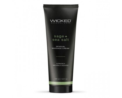 Массажный легкий крем WICKED Sage plus Sea Salt - 120 мл.