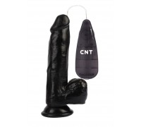 Черный вибратор-реалистик 7.4 Stud Realistic Dildo - 19 см.