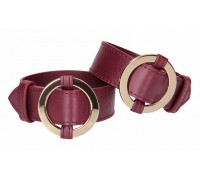 Бордовые наручники Halo Wrist & Ankle Cuffs