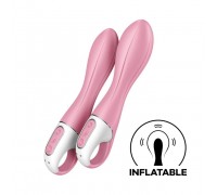 Розовый вибромассажер с функцией расширения Air Pump Vibrator 2 - 20,9 см.