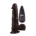 Коричневый вибратор-реалистик 7.8 Stud Realistic Dildo - 20 см.