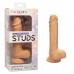 Телесный фаллоимитатор Dual Density Silicone Studs - 17,75 см.