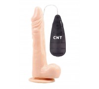 Телесный вибратор-реалистик 8.5 Vibrating Beginner Dildo - 21,5 см.