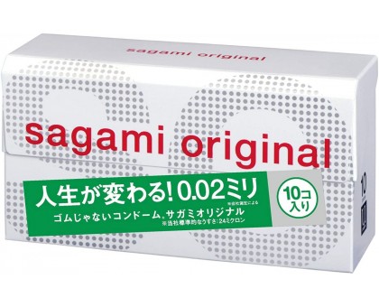 Ультратонкие презервативы Sagami Original 0.02 - 10 шт.