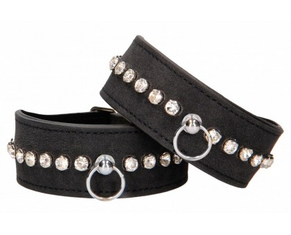 Черные наручники Diamond Studded Wrist Cuffs