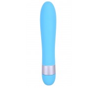 Голубой классический вибратор Precious Passion Vibrator - 17 см.