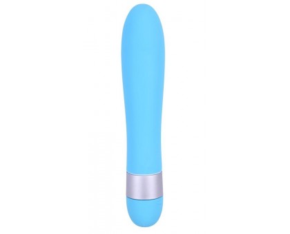 Голубой классический вибратор Precious Passion Vibrator - 17 см.