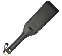 Черная кожаная шлепалка SitaBlack - 30 см.