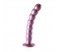 Розовый фаллоимитатор Beaded G-Spot - 21 см.